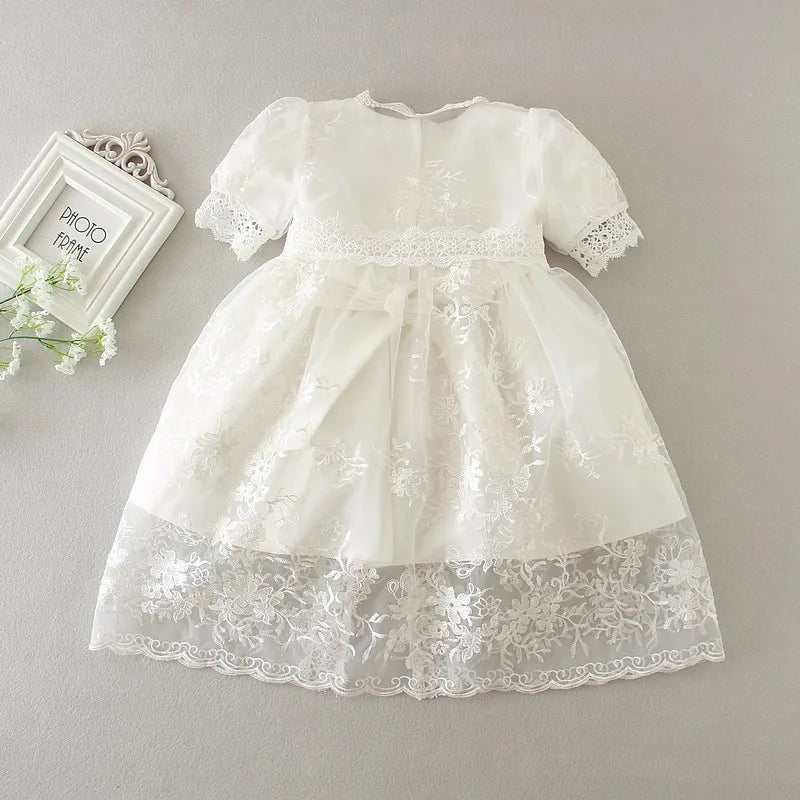 Hetiso Baby Girls Dress Long Sleeve Kids First Birthday Ball Gown Infant Dresses for Baptism Bridesmaid party 3-24 month