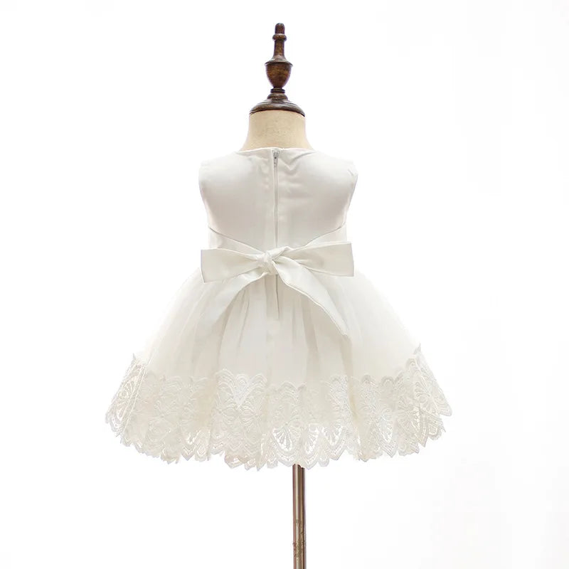 Hetiso Baby Girls Dress Long Sleeve Kids First Birthday Ball Gown Infant Dresses for Baptism Bridesmaid party 3-24 month