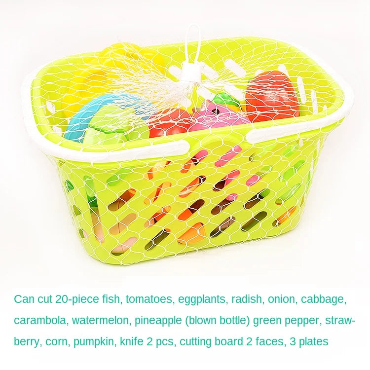 2pc Fruits and Vegetables Kitchen Play House Set