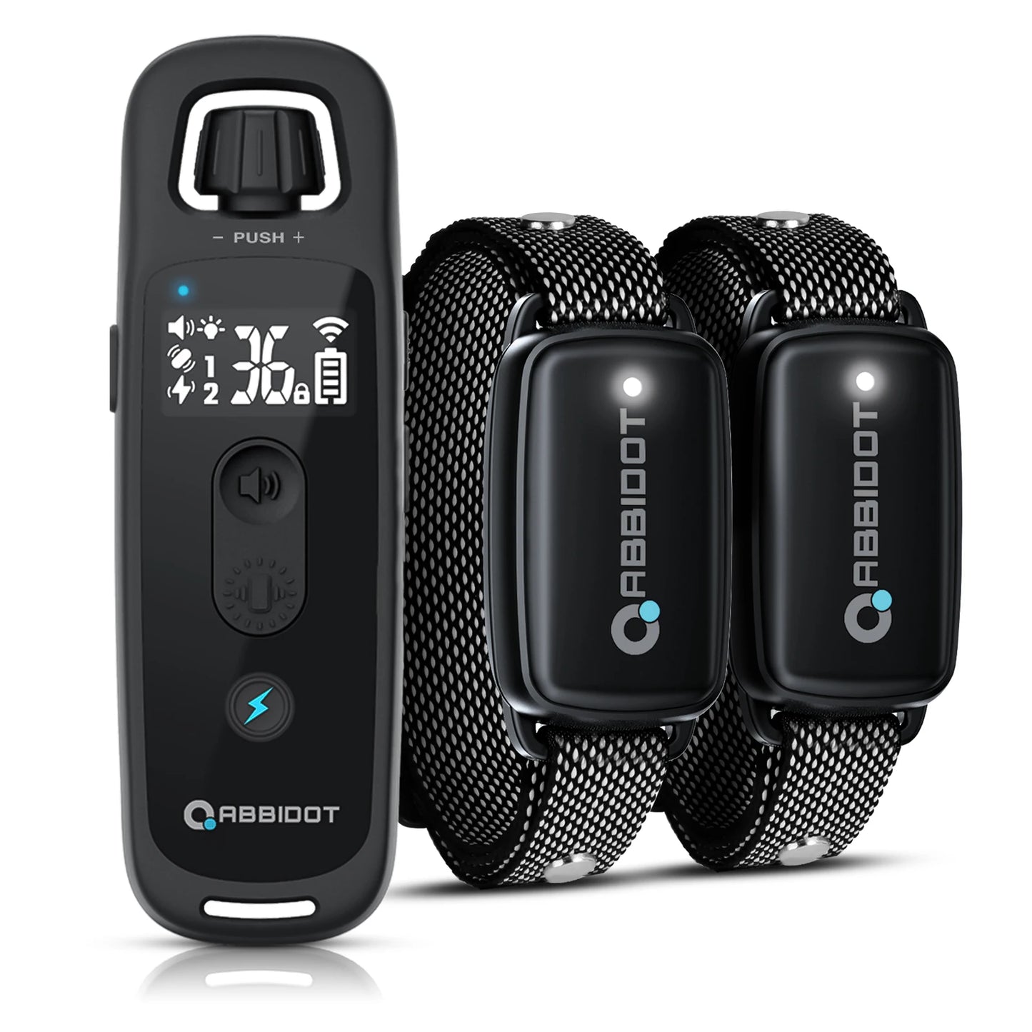 ABBIDOT T30 Dog Training Collar – 3300ft Remote Electric Training Strap for Large Dogs