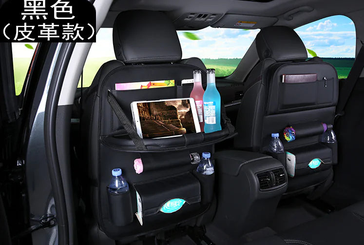Car Seat Back Organizer with Foldable Table