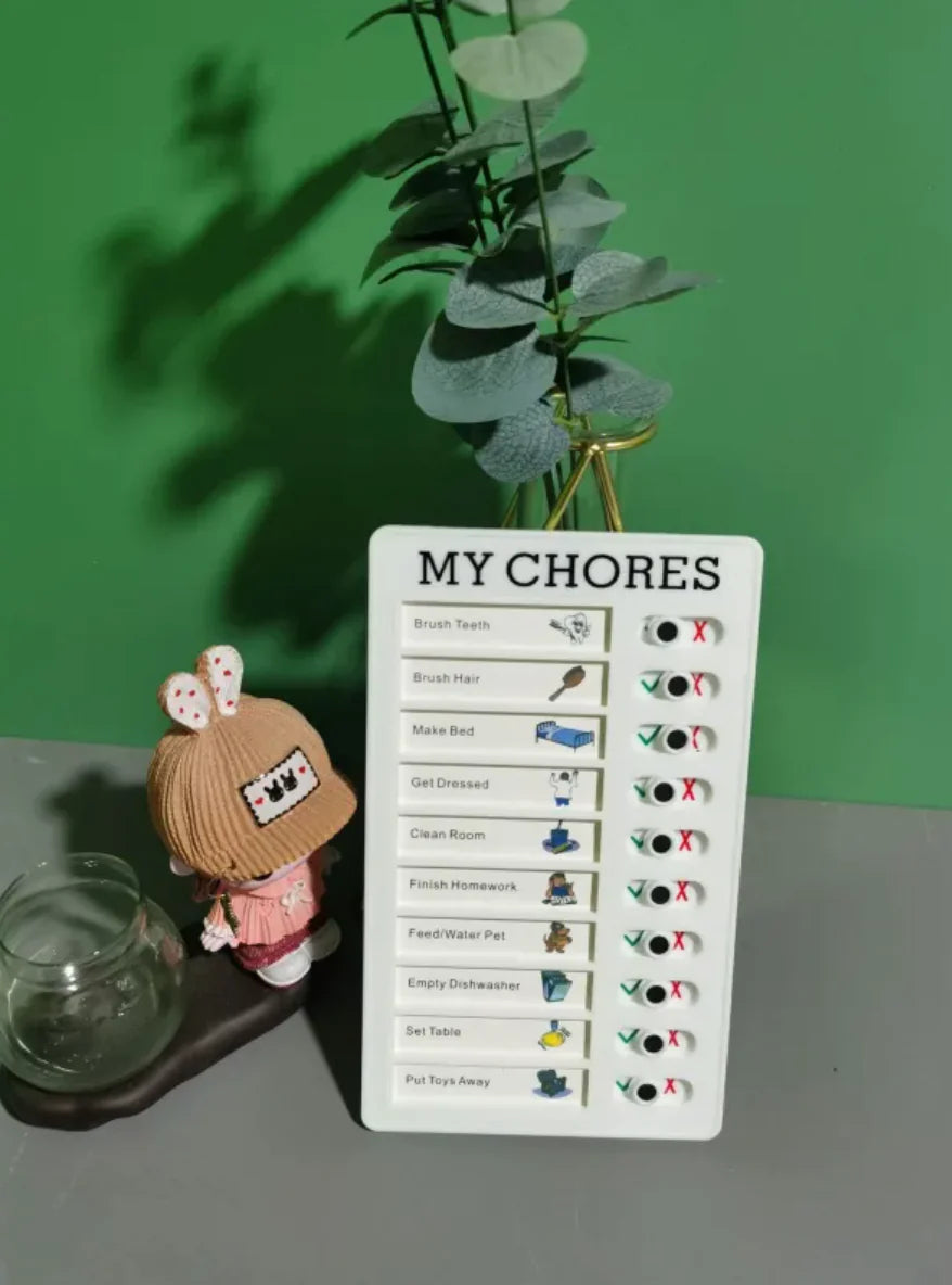 Reusable Habit Tracker for Kids - Daily Routine Board