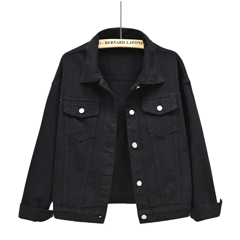 Women’s Spring Denim Jacket – Lightweight Cotton in 6 Colours