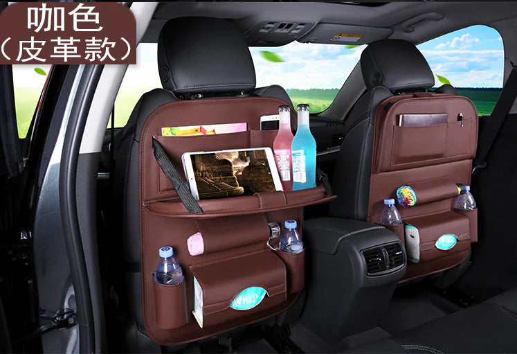 Car Seat Back Organizer with Foldable Table