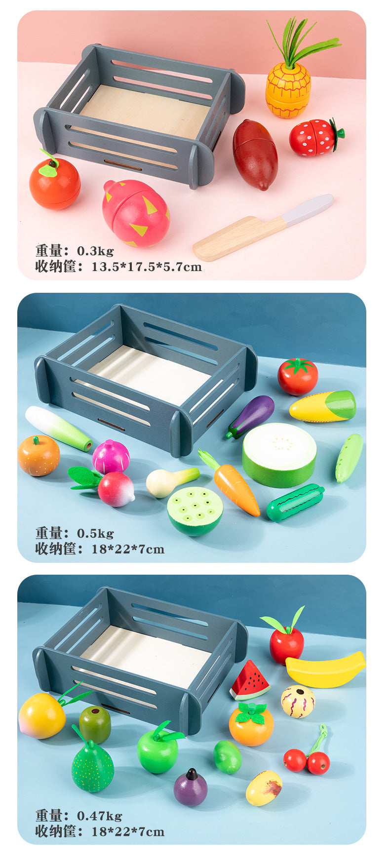 Wooden Simulation Kitchen Toy Montessori Pretend Play House Series Cut Fruit Desserts Children Cut Vegetables Educational Toys