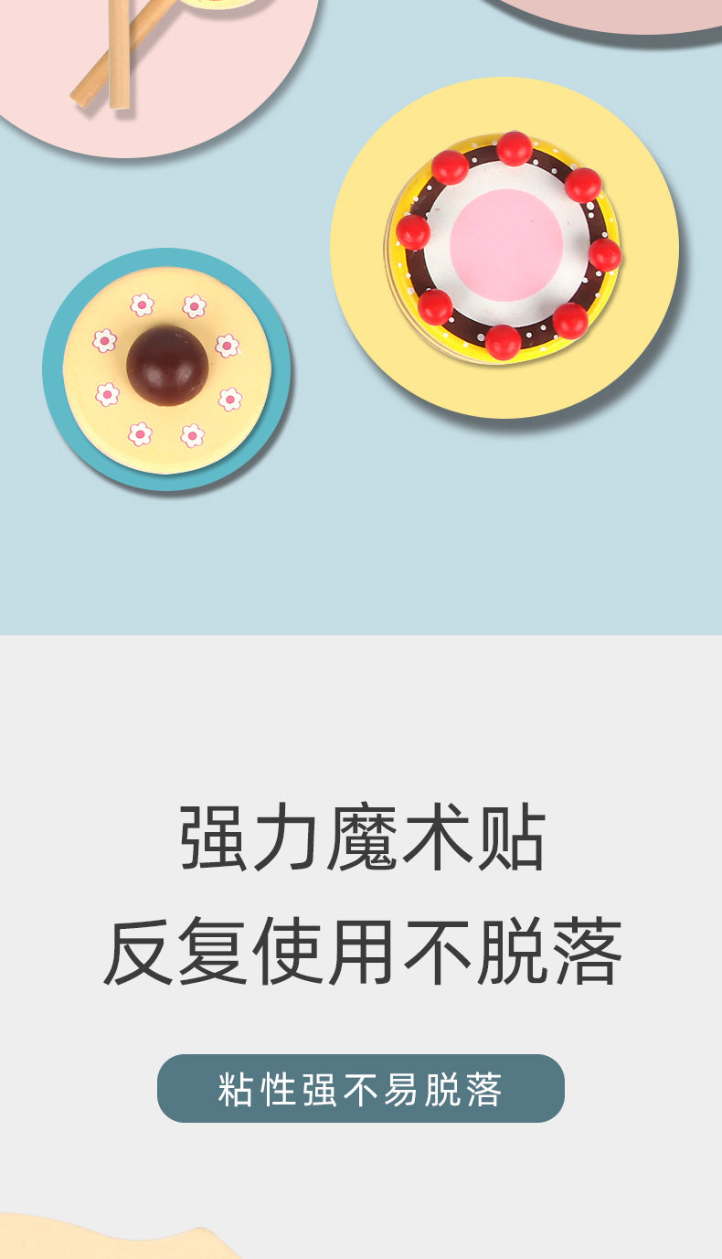 Wooden Simulation Kitchen Toy Montessori Pretend Play House Series Cut Fruit Desserts Children Cut Vegetables Educational Toys