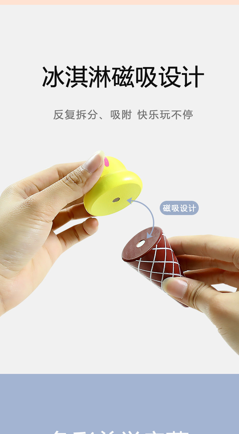 Wooden Simulation Kitchen Toy Montessori Pretend Play House Series Cut Fruit Desserts Children Cut Vegetables Educational Toys