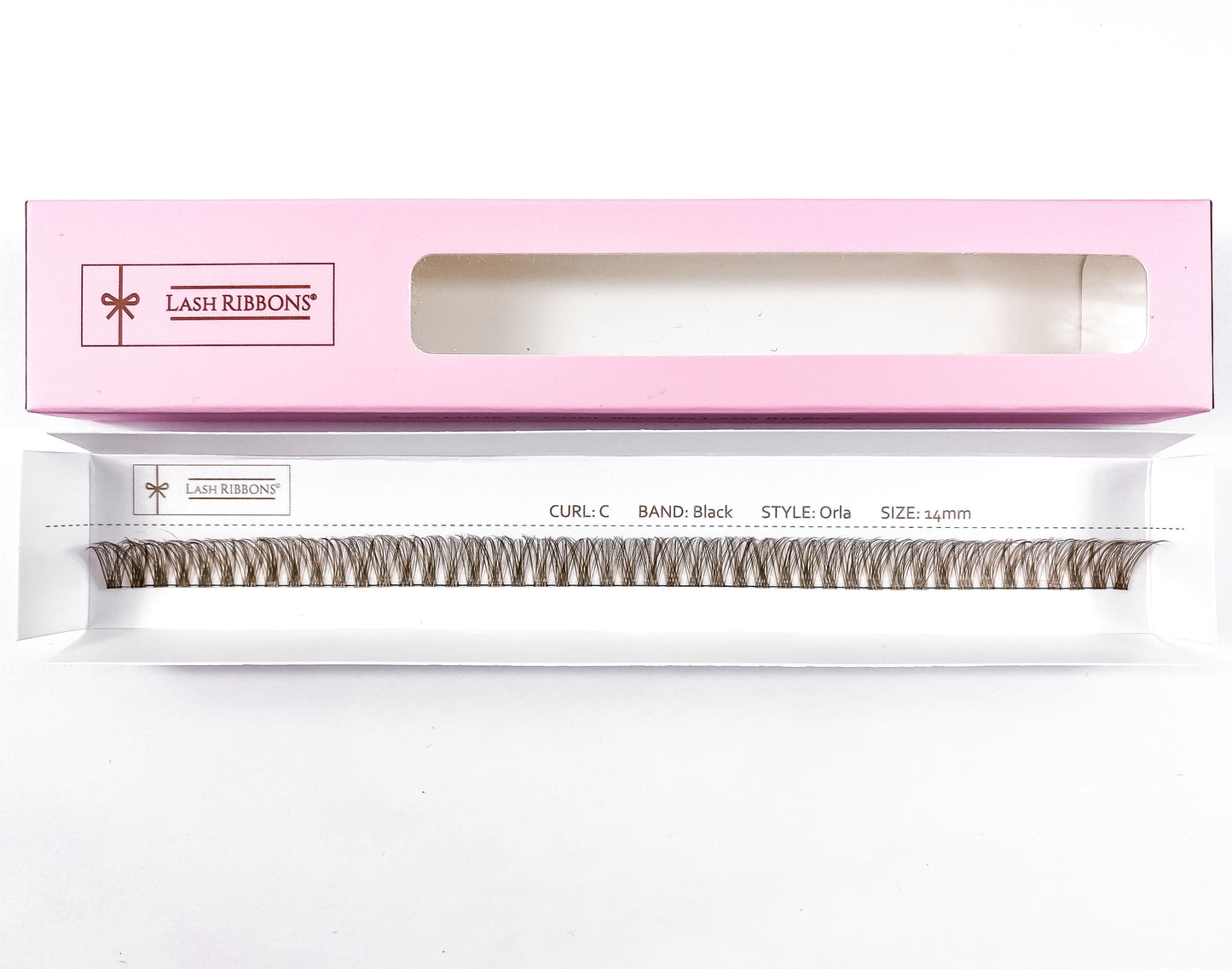 'C' Curl Brown Lash Ribbons® Starter Kit (With Clear Lash Bond)