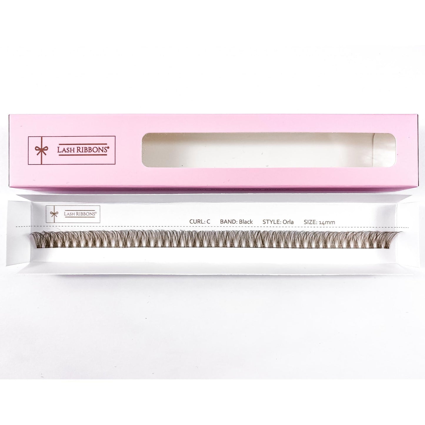 'C' Curl Brown Lash Ribbons® Starter Kit (With Clear Lash Bond)