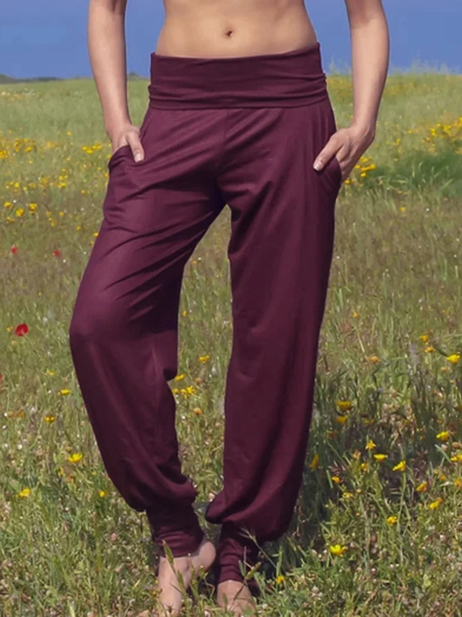 Womens High Waist Yoga Leggings with Side Pockets and Tummy Control for Running Workout Gym Fitness Training Yoga