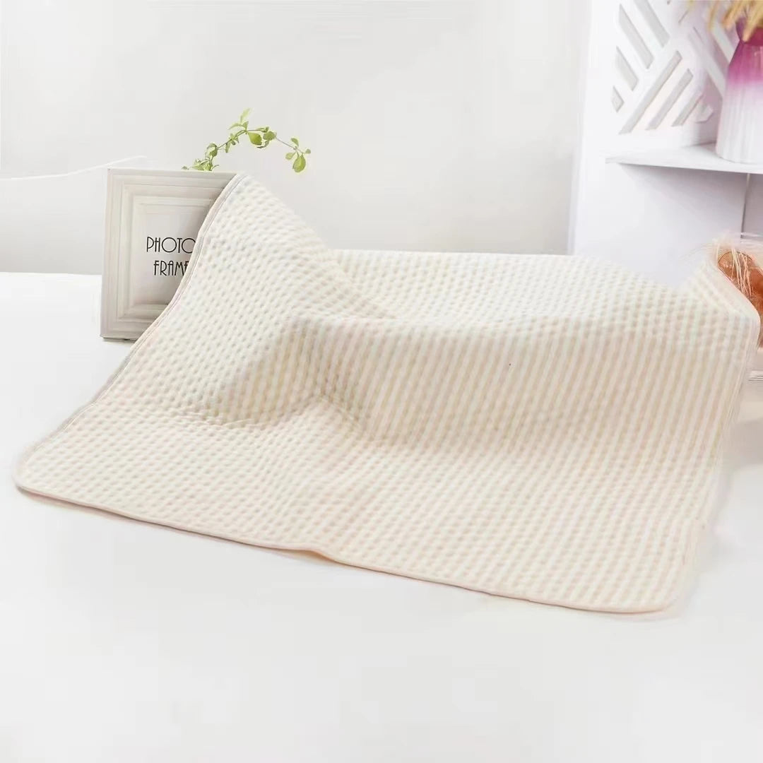 70*90cm Large Colored Quilted Cotton Waterproof Absorbent Reusable Washable Baby Diaper Changing Mat Infant Bed Urine Period Pad