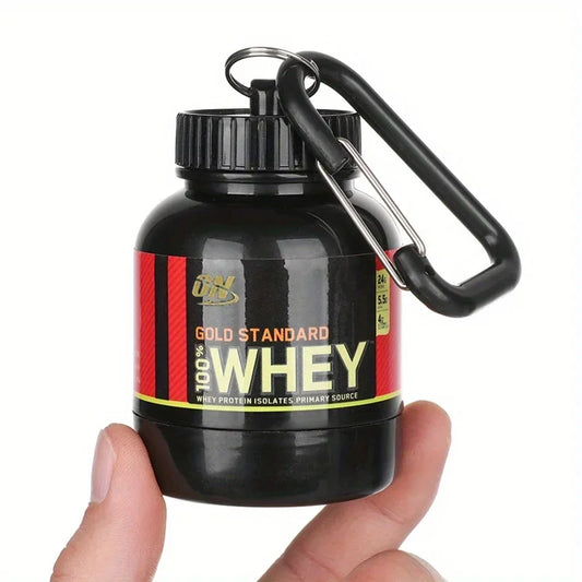 100ML Outdoor Protein Powder Container With Whey Keychain