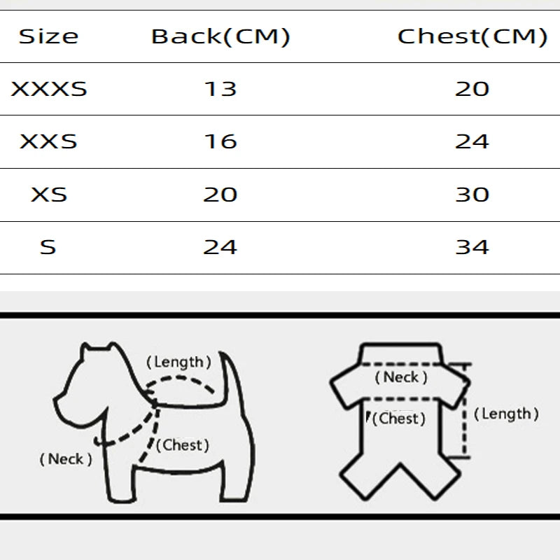 Xxxs Pet Winter Coat