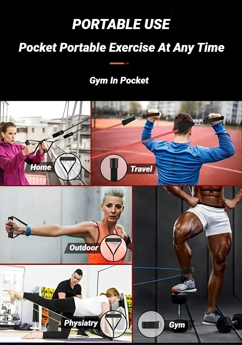 Portable Pull Rope Resistance Bands