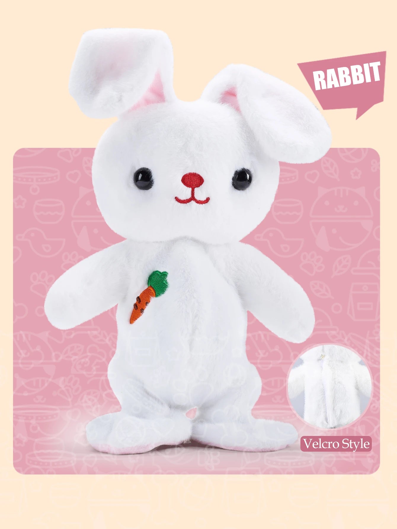 Electric Plush Toys, Talking Repeat Dancing Walking Duck Panda Rabbit Dog Sheep, Early Education Toy Gifts for Kids