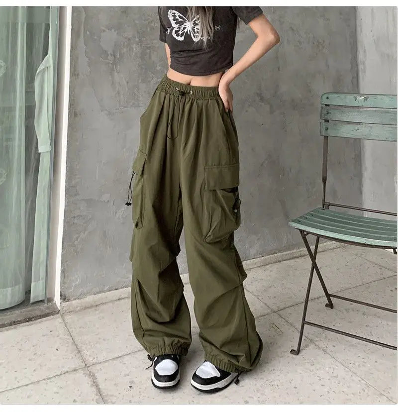 Plus-size Women's Pants Spring and Summer Hot-selling High-waist Versatile Straight-leg Side-pocket Comfortable Casual Pants