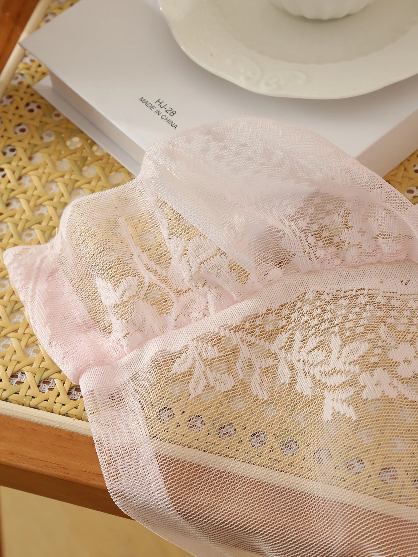 78" Pink Lace  Curtains
