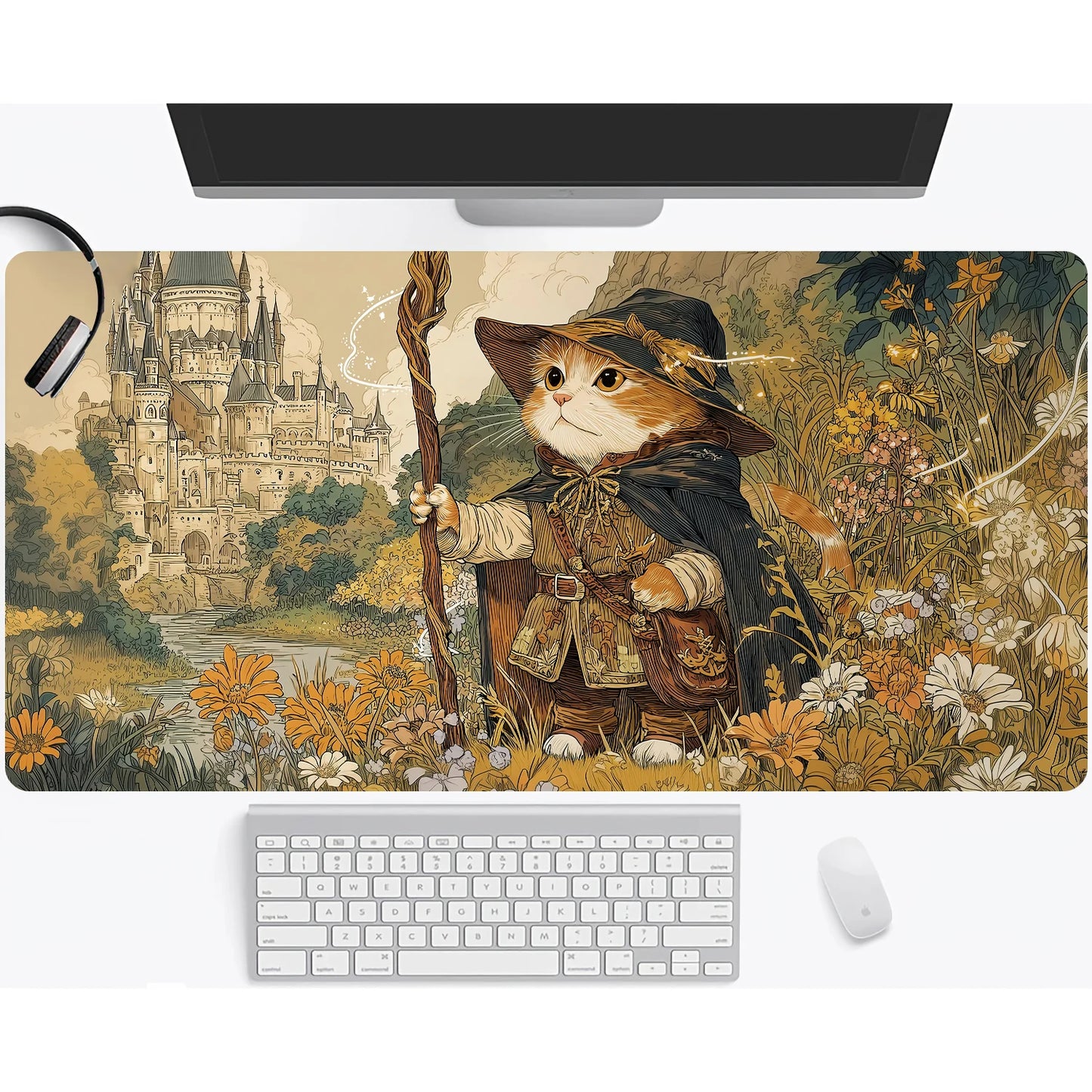 Magic playmat gathering gaming mats Frog Wizard theme anime desk mat Desk accessories 35X60cm mouse mat Raccoon tapete magic mtg