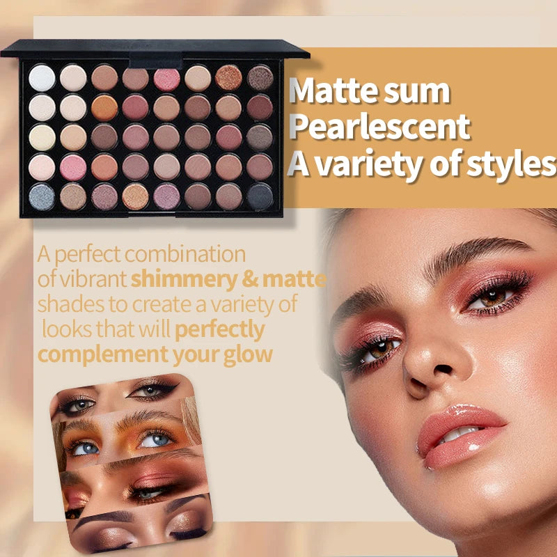Colours Pearlescent fine Glitter Eyeshadow Palette