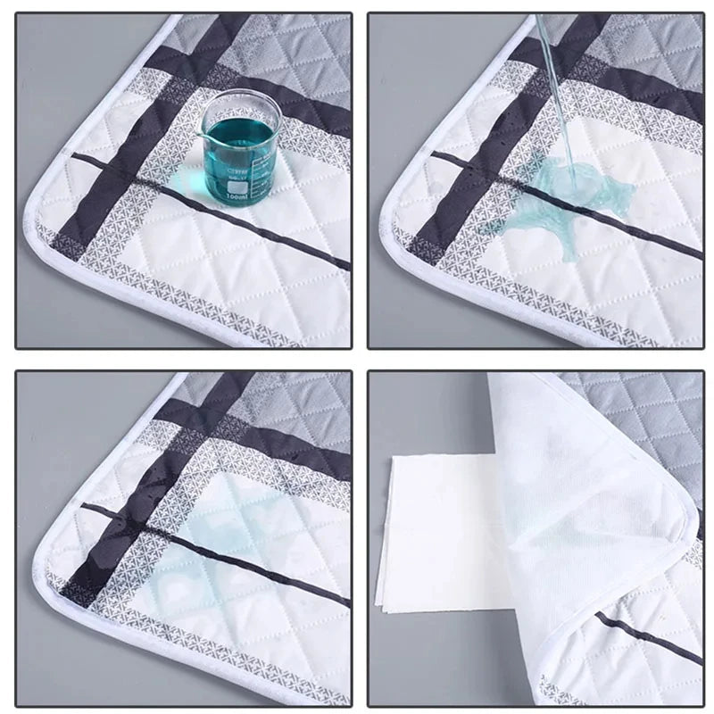 Washable Mattress Urine Mat for Baby Toddlers Cute Cartoon Bed Protector Diaper Bedding Urine Pads Cloth Breathable