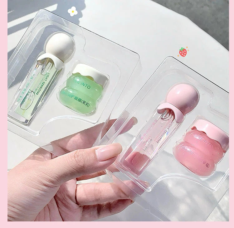 Strawberry Lip Balm Set