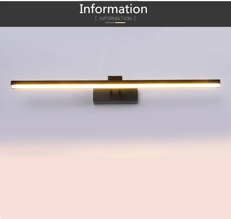 Bath mirrors bathroom vanity waterproof led light mirror lamp for makeup mirrors with lights Led Mirror Light Wall Sconces