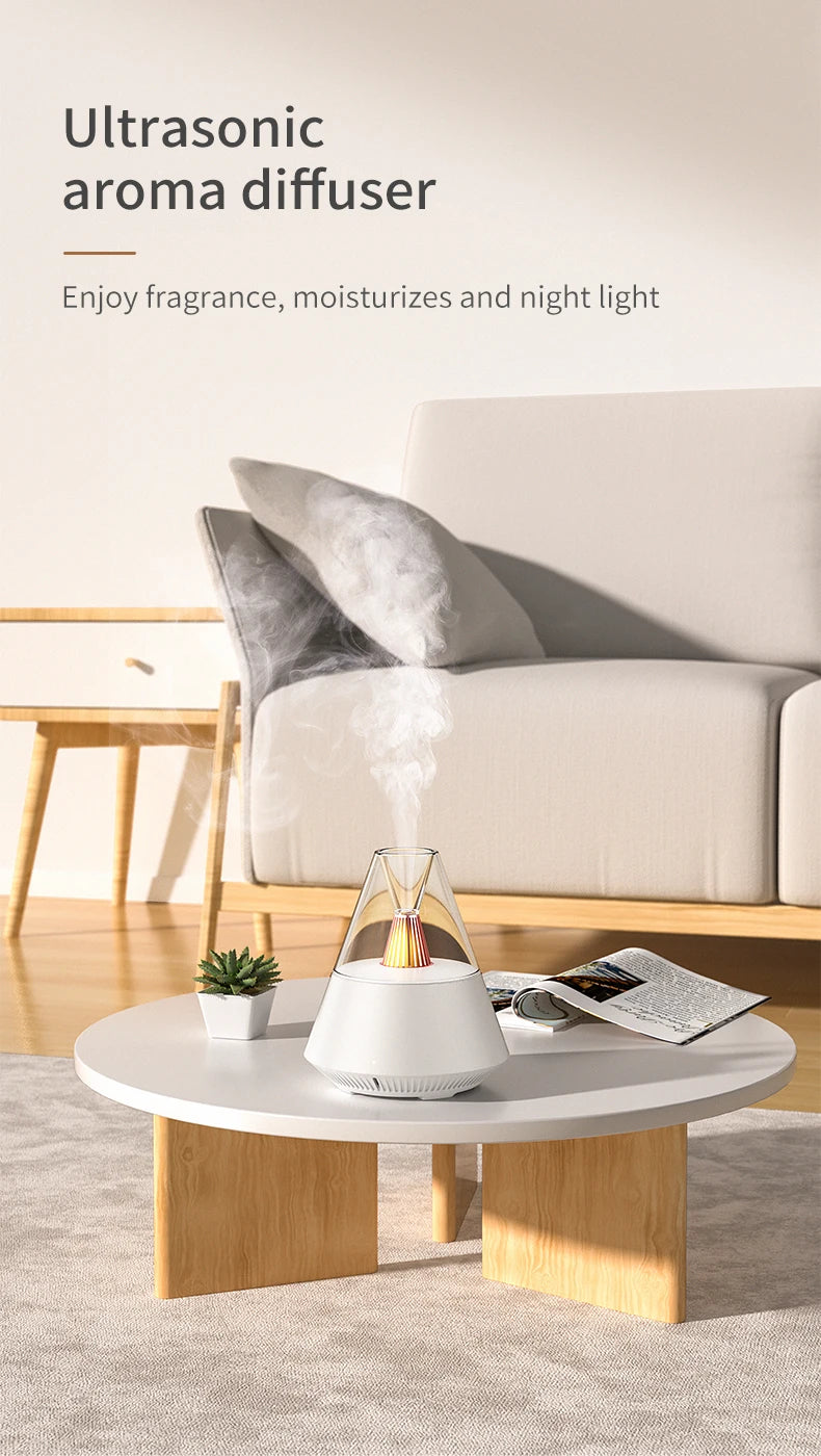 KinYiLO USB Powered 150ml Ultrasonic Essential Oil Diffusers with Candle Light Remote Control