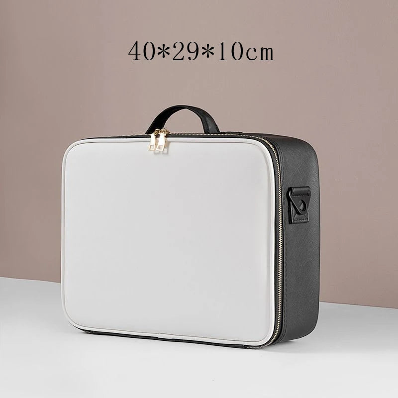 Waterproof PU Leather arge Capacity Storage Make up Cosmetic Bag