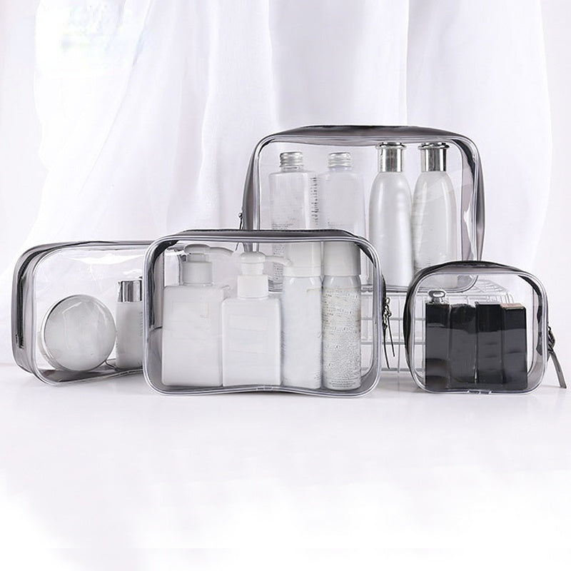 Transparent PVC Waterproof Zipper Makeup Cosmetic Bag