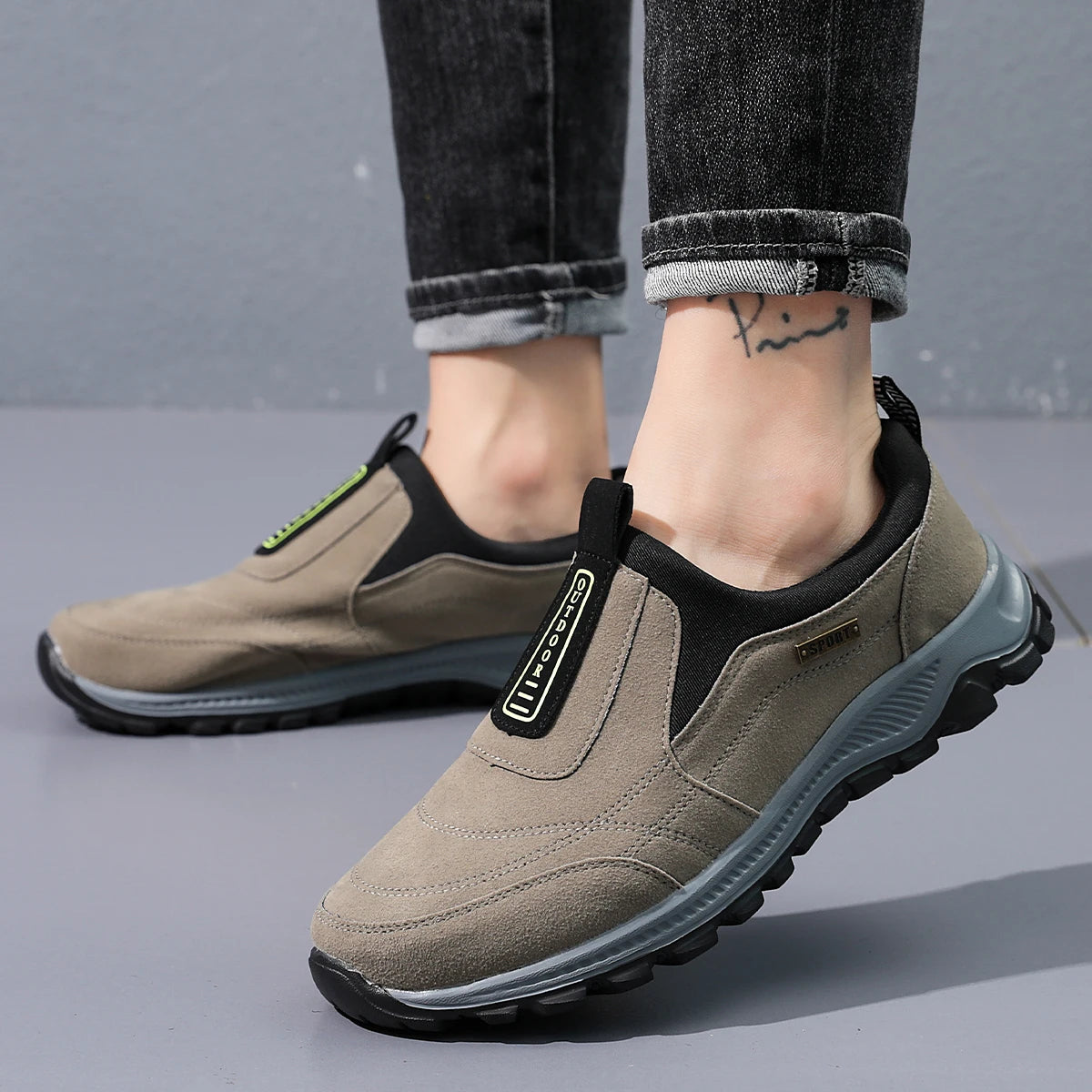 MAEDEF Classic Fashion Men's High Quality Running Shoes Breathable Soft Comfortable Casual Anti-slip Outdoor Walking Sport Shoes