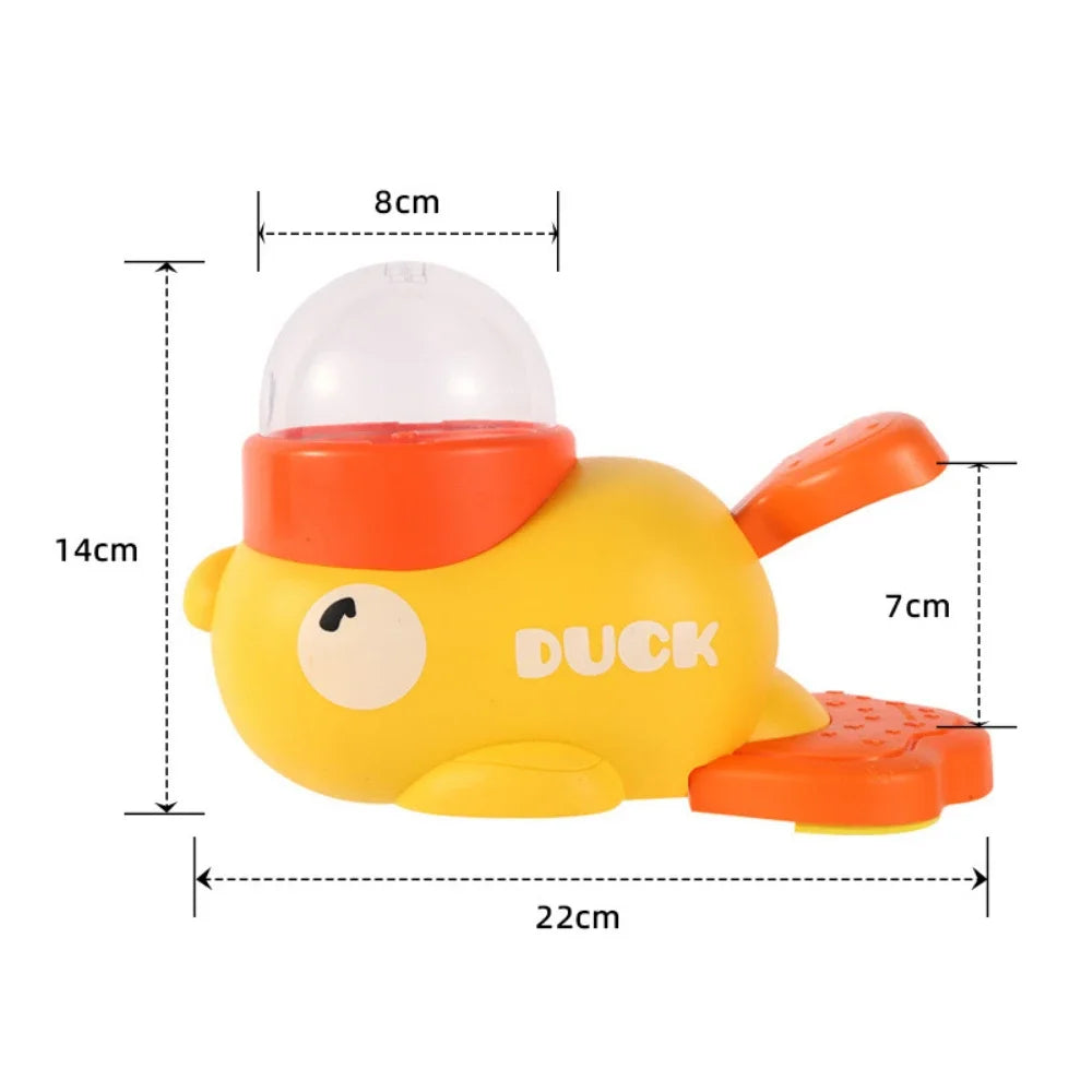 Yellow Duck Interactive Dog Food Dispenser Feeder for Cats Durable Plastic Training Toys Cat Accessories Puzzle Pet Automatic
