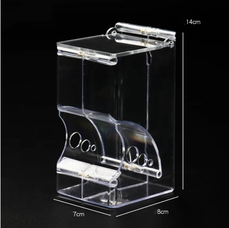 Hamster Rabbit Food Dispenser Feeder Plastic Automatic Hamster & Rabbit Food Dispenser – Clear Plastic Pet Feeder for Guinea Pigs and Small Animalsear Automatic Pet Feeder For Hamster Guinea Pigs Food Bowl Container