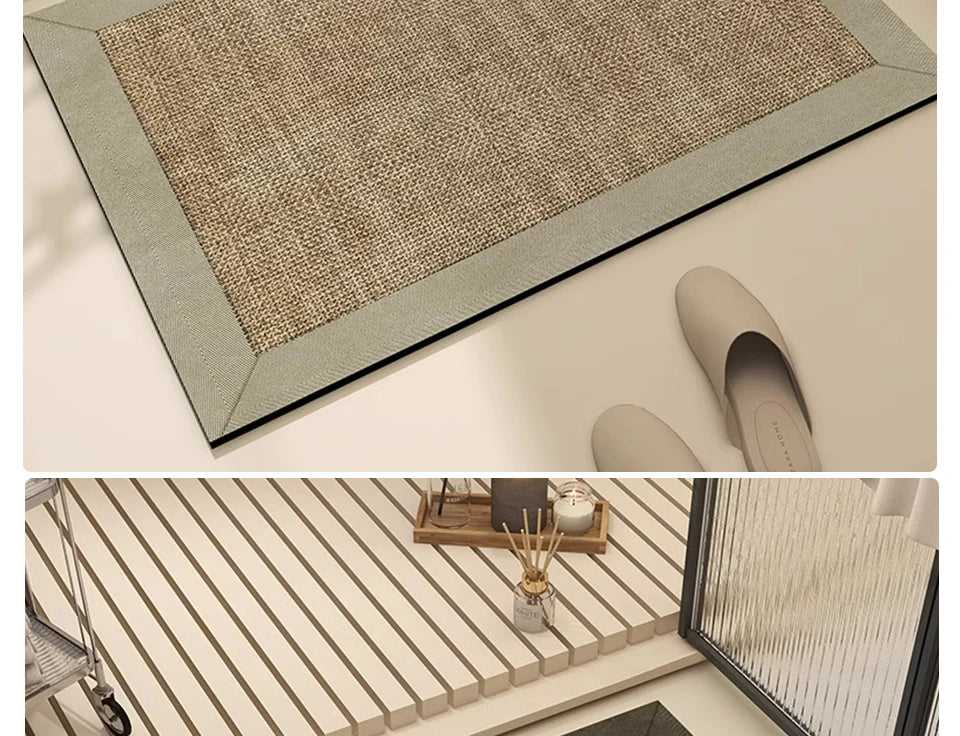 Bathroom Mat Absorbent Floor Mats Bath Carpet Soft Diatom Mud Non-slip Rug Toilet Doormat Entrance Door Tappeto Bagno Alfombra