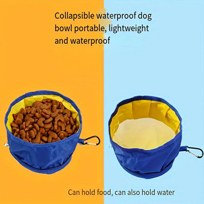 Portable Collapsible Pet Water Food Feeder Bowl