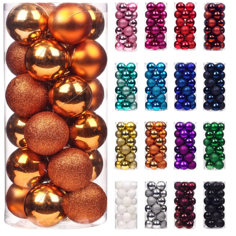 24-36Pcs Xmas Tree Balls Decorations