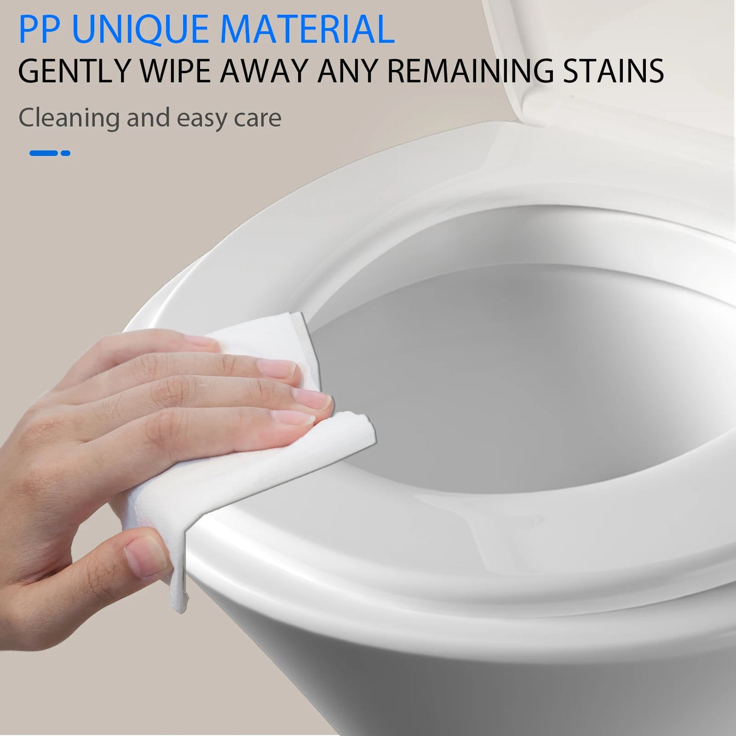 Soft Close Toilet Seat with Quick Release, Heavy Duty PP Anti-Bacterial Toilet Seats White with Adjustable Hinges,O Shape Toilet