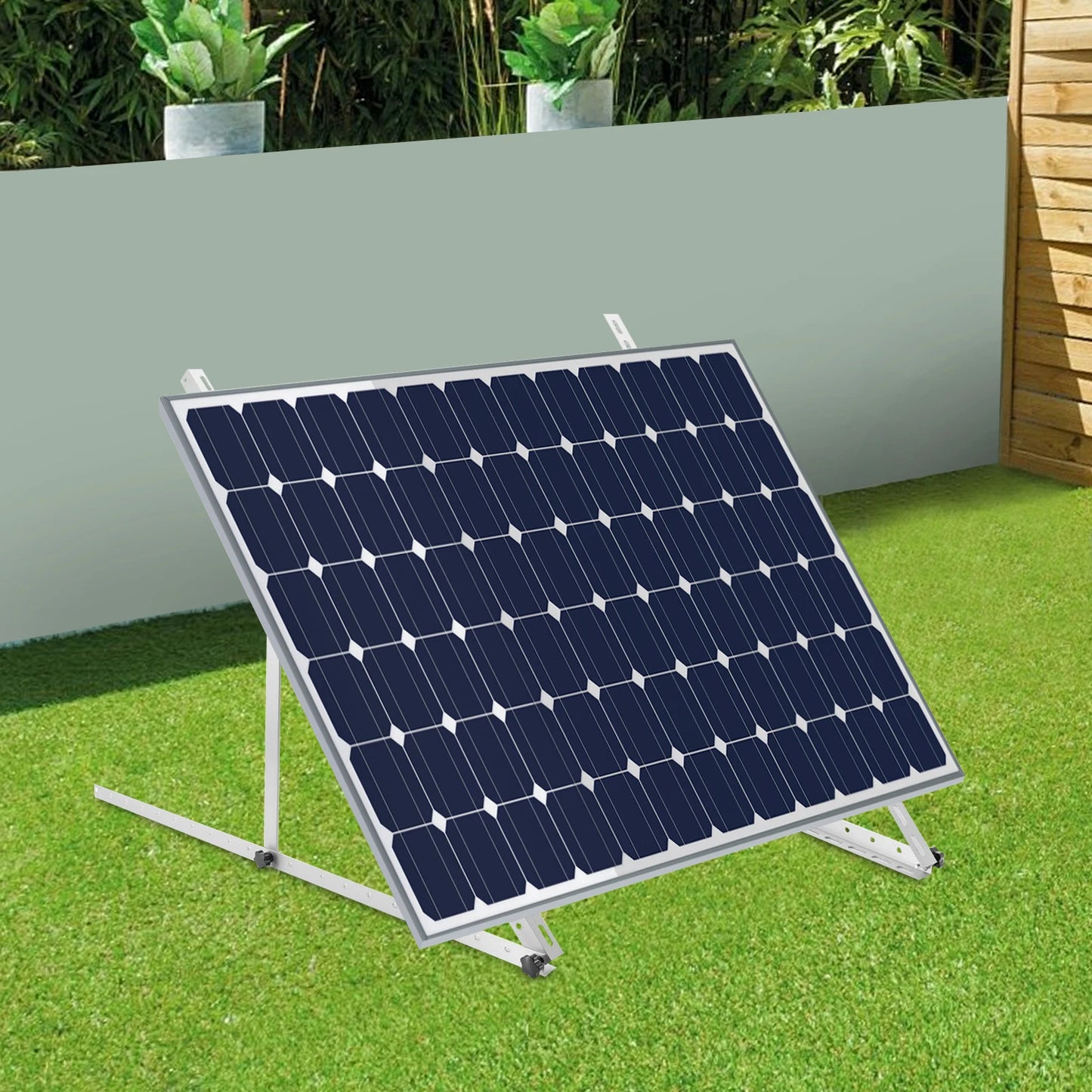 2 Pack 41" Adjustable Solar Panel Racks, Aluminum Alloy Frame, 0-90° Tilt, RV Tilt Mount Brackets for Boat / Roof