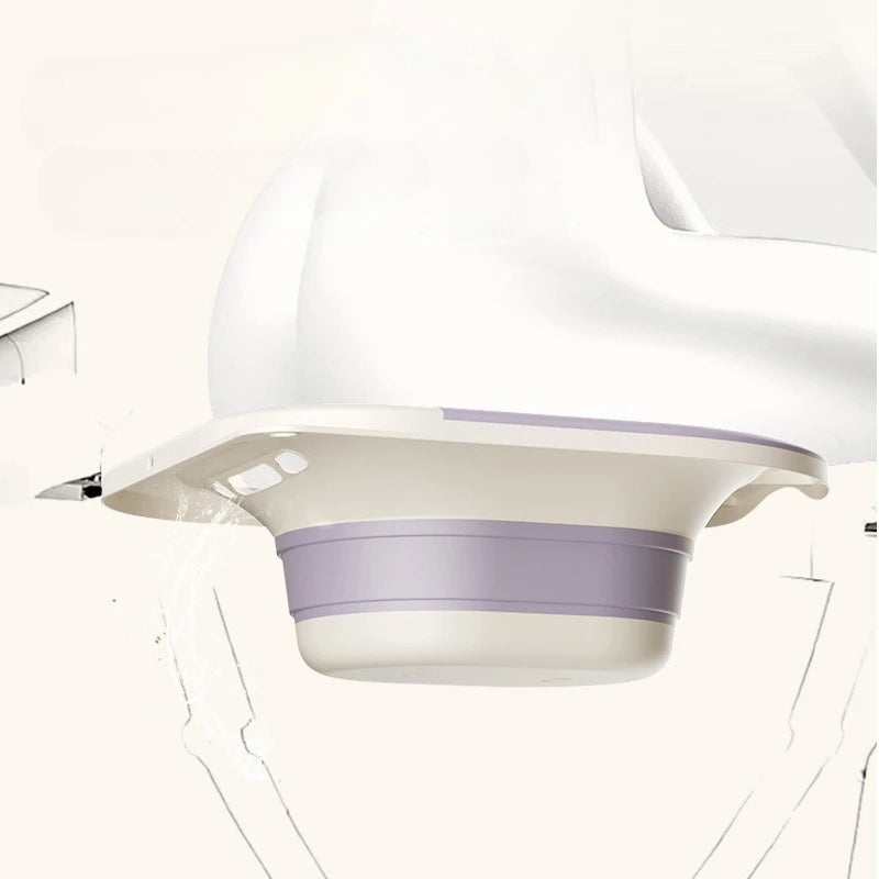 Folding Sitz Bath Basin No Squatting Gynecological Postpartum Nursing Bath Basin Home Pregnant Women's Buttocks Washing Basin
