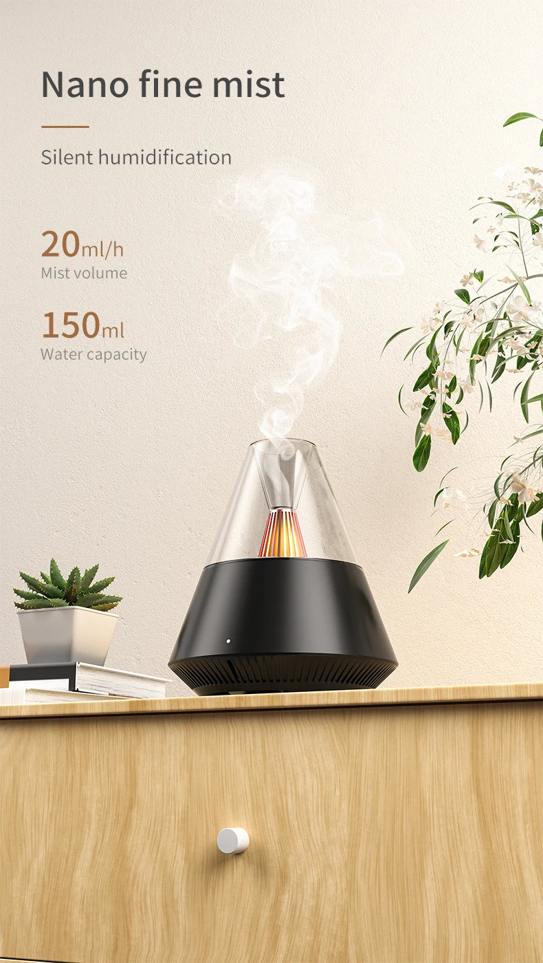 KinYiLO USB Powered 150ml Ultrasonic Essential Oil Diffusers with Candle Light Remote Control