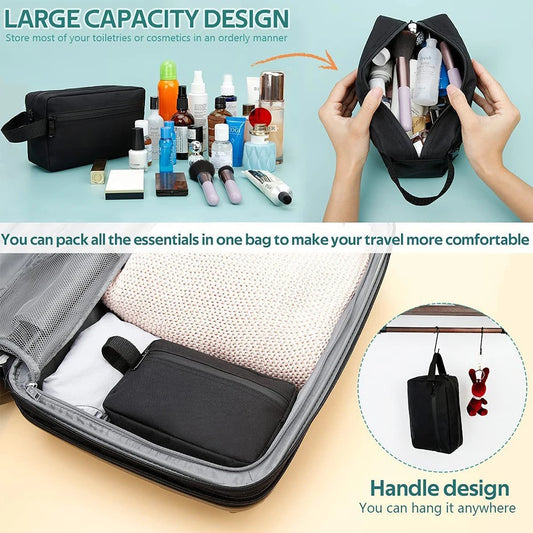 Large Capacity Travel Portable MEN'S Toiletries Bag, WOMEN'S Cosmetics Essential Bag Waterproof Beauty Toiletries Bag Handbag-ll