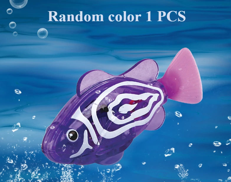 Children’s Electronic Bath Toy – Light-Sensing Swimming Fish Interactive Toy for Kids