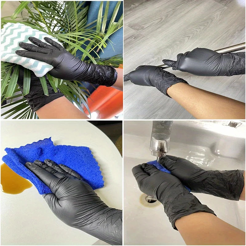 Black Nitrile Disposable Gloves