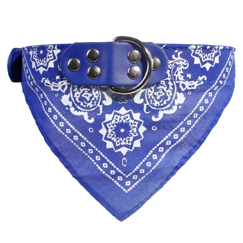 Cute Pet Bandana Scarf – Adjustable Neckerchief Collar for Small Dogs and Puppies