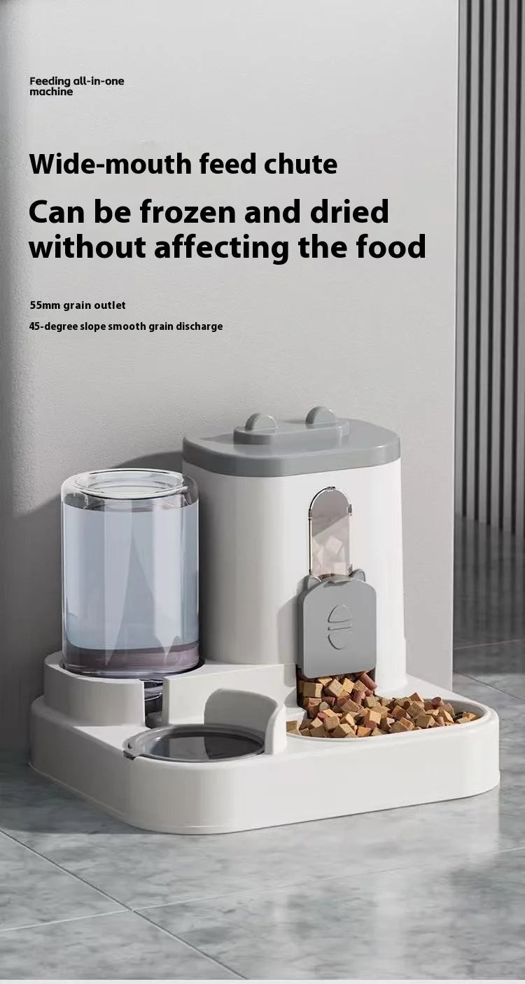 2-in-1 Integrated Fully Automatic Water & Food Dispenser