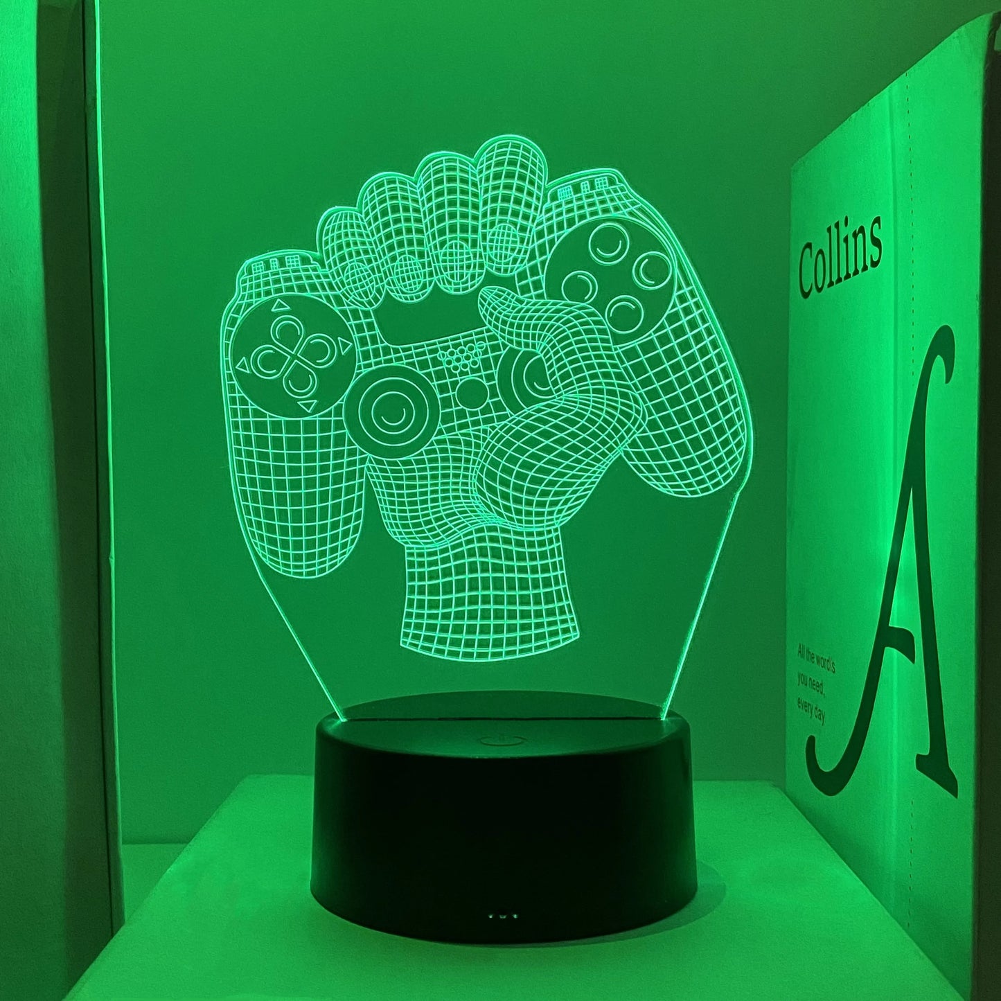 1pc Gamepad pattern atmosphere decorative lights, soft light with sleeping lights, holiday gifts for family and friends.