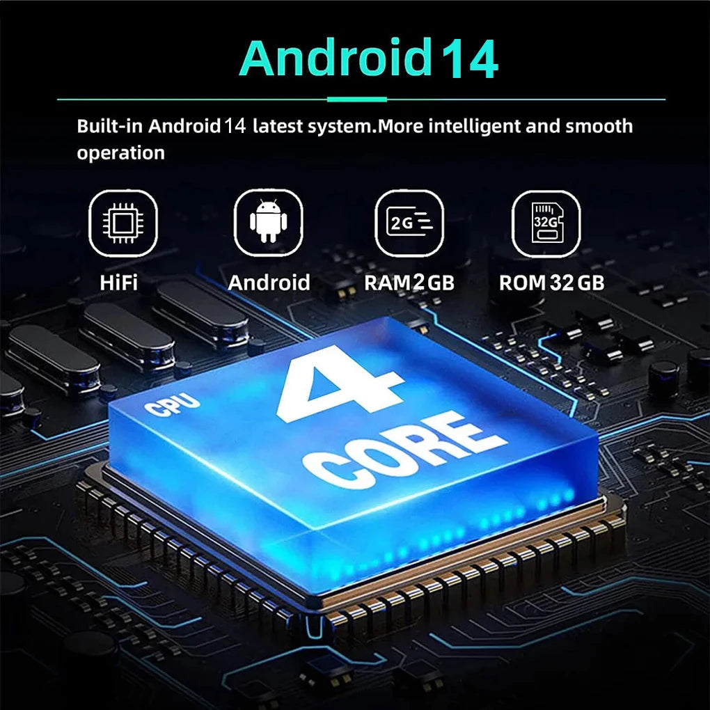 Touchscreen Car Radio With Bluetooth Connectivity And FM Transmitter Built-in G PS Antenna 2+32G