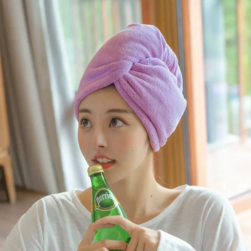 Soft Microfiber Quick-Dry Hair Towel