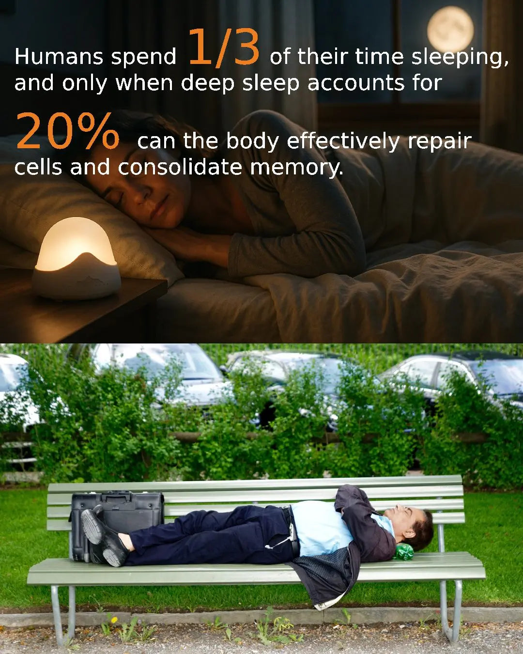 Portable White Noise Machine Sleep Aid with LED Breathing Light And 20 Types of Light Music - Meditation Device for Relaxation