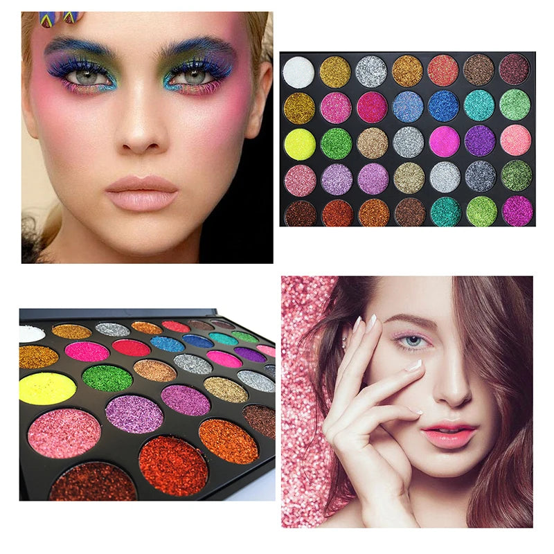 35 Colours Diamond Sequin Eyeshadow Palette