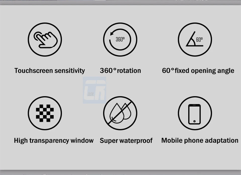 Bathroom Waterproof Adjustable Rotation Wall Mount Phone Holder Stick Anti-fog Touch Screen Phone Stand Self-adhesive